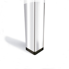 Ponteira para Móveis Embutir 25x25mm Preto 4 peças