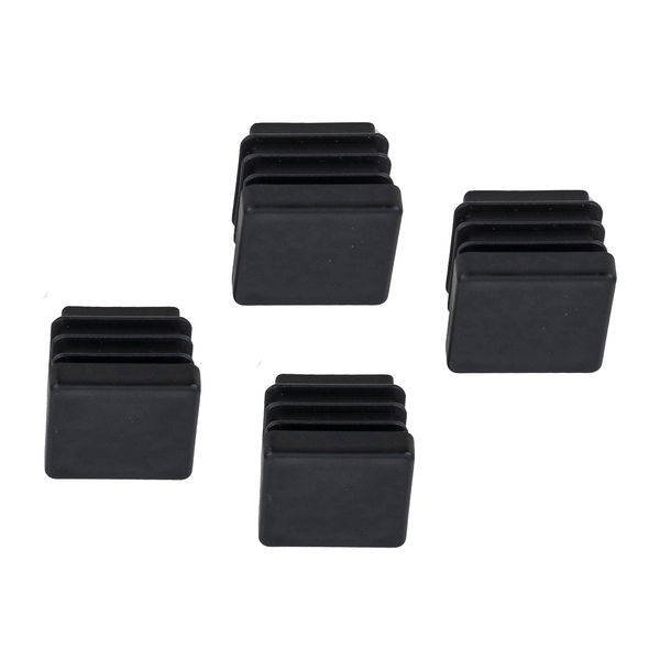 Ponteira para Móveis Quadrado Plástico 30x30mm Preto Standers