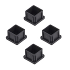 Ponteira para Móveis Quadrado Polipropileno 25x25mm Preto Talentos