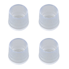 Ponteira para Móveis Redondo Plástico 14mm Transparente Standers