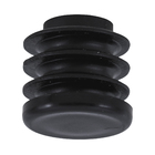 Ponteira para Móveis Redondo Plástico 18mm Preto Standers