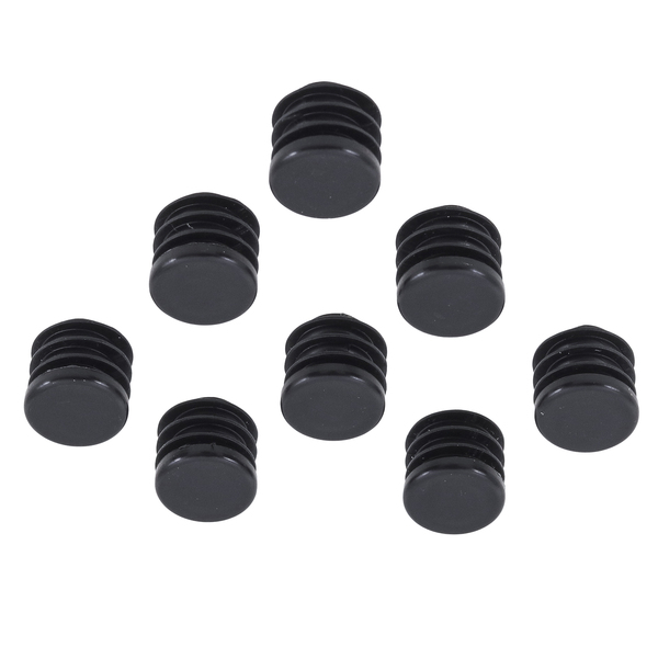 Ponteira para Móveis Redondo Plástico 18mm Preto Standers