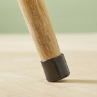 Ponteira para Móveis Redondo Plástico 22mm Preto Standers