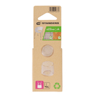 Ponteira para Móveis Redondo Plástico 22mm Transparente Standers