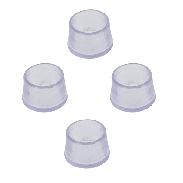 Ponteira para Móveis Redondo PVC 15mm Cristal Talentos