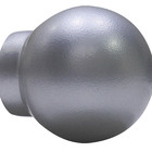 Ponteira para Varão de Cortina Bola Maciça Alumínio Corten 28mm