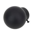Ponteira para Varão de Cortina Bola Maciça Alumínio Preto 28mm