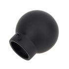 Ponteira para Varão de Cortina Bola Maciça Alumínio Preto 28mm