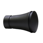 Ponteira para Varão de Cortina Bruna Alumínio Preto 28mm