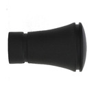 Ponteira para Varão de Cortina Bruna Alumínio Preto 28mm