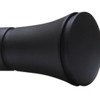 Ponteira para Varão de Cortina Bruna Alumínio Preto 28mm