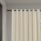 Ponteira para Varão de Cortina Chata Alumínio Branco 28mm