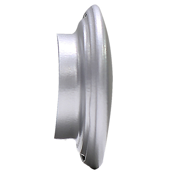 Ponteira para Varão de Cortina Chata Alumínio Preto 28mm