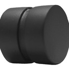 Ponteira para Varão de Cortina Deise Alumínio Preto 28mm