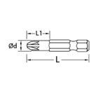 Ponteira Phillips Enc. 1/4 - Ph0 X 50mm - 691r - 025.641