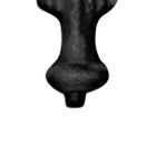 Ponteira Ponta De Lança Ferro N01 Grade Portão Muro 4x13cm