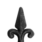 Ponteira Ponta De Lança Ferro N05 Grade Portão Muro 17x6cm