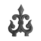 Ponteira Ponta De Lança Ferro N09 Grade Portão Muro 13x17cm