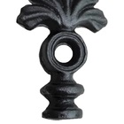 Ponteira Ponta De Lança Ferro N13 Grade Portão Muro 22x19cm