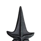 Ponteira Ponta De Lança Ferro N14 Grade Portão Muro 12x06cm