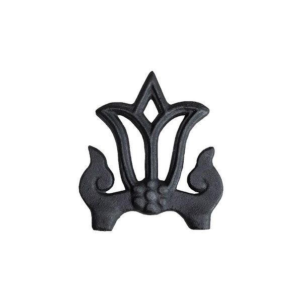 Ponteira Ponta De Lança Ferro N15 Grade Portão Muro 19x16cm