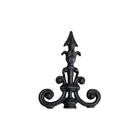 Ponteira Ponta De Lança Ferro N19 Grade Portão Muro 23x18cm