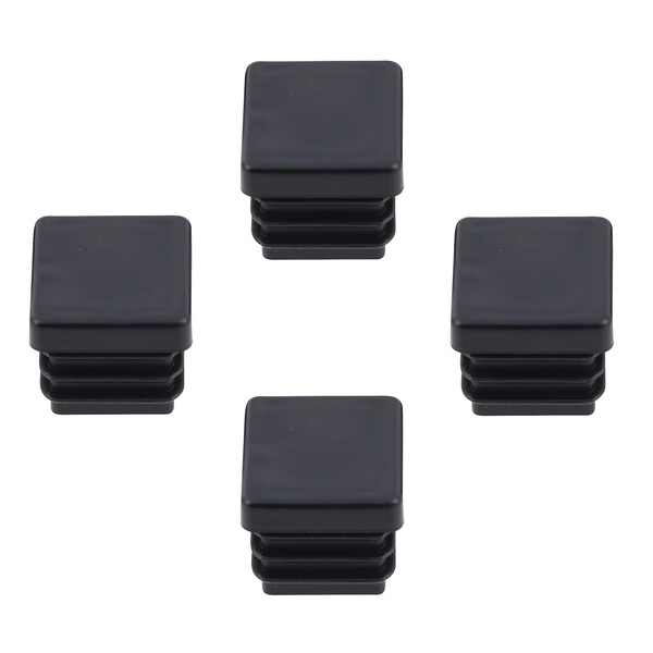 Ponteira Quadrada para Móveis de Embutir 25x25mm 4 peças