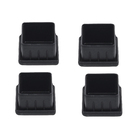 Ponteira Quadrada para Móveis de Embutir 40x40mm 4 peças