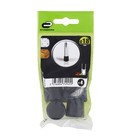 Ponteira Redonda para Móveis de Sobrepor 18mm 4 peças