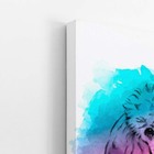 Poodle Cachorro Colorido Aquarela Quadro Canvas 120x80cm