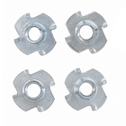 Porca Garra 1/4"x11mm Zincado 8 peças