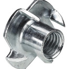 Porca Garra 3/16 Zincada - 50 Peças