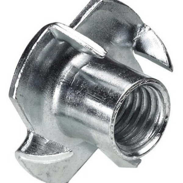 Porca Garra 3/16 Zincada - 50 Peças