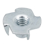 Porca Garra Aço 6,3mm 1/4" 4 peças