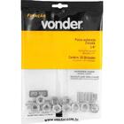 Porca Sextavada De 1/4'' Rosca Unc 10 Peças Vonder