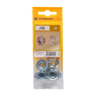 Porca Sextavada Flangeada 10mm 4 peças