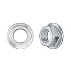 Porca Sextavada Flangeada 10mm 4 peças