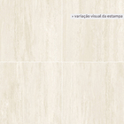 Porcelanato Marmorizado Acetinado Borda Reta Externo 100x100cm Travertino Class Biancogres