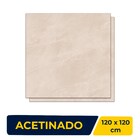 Porcelanato Acetinado 120x120cm Caixa 2,85m² Incepa Ortiz Beg