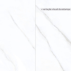 Porcelanato Marmorizado Acetinado Borda Reta Interno 60x120cm Aramis White Incesa