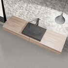 Porcelanato Acetinado 61x61cm Caixa 2,23m² Gaudi Quebec Dark