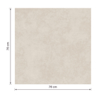 Porcelanato Cimentcio Acetinado Interno Borda Reta 76x76cm Flvio PTG76160R Tecnogres