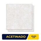 Porcelanato Acetinado 83x83cm Caixa 2,07m² Magdal Ice Retific