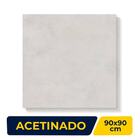 Porcelanato Acetinado 90x90cm Caixa 2,40m² Incepa Polis Cinza