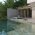 Porcelanato Monocolor Acetinado Retificado Áreas Externas 84X84cm Gobi Quartzo Eliane