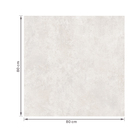 Porcelanato Cimentício Acetinado Borda Reta Interno 80x80cm Chicago Nebia Satin Biancogres