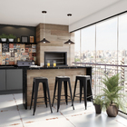 Porcelanato Amadeirado Acetinado Borda Reta Interno 19,7x120cm Reserva Eliane