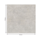 Porcelanato Cimentício Acetinado Borda Reta Interno 72x72cmx8mm Metro Cement Via Rosa