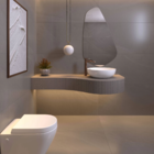 Porcelanato Pedra Acetinado Borda Reta Interno 90x90cm Khali Grafite Eliane