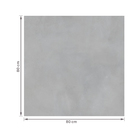 Porcelanato Cimentício Acetinado Borda Reta Interno 80x80cm Sion Grigio Satin Biancogres